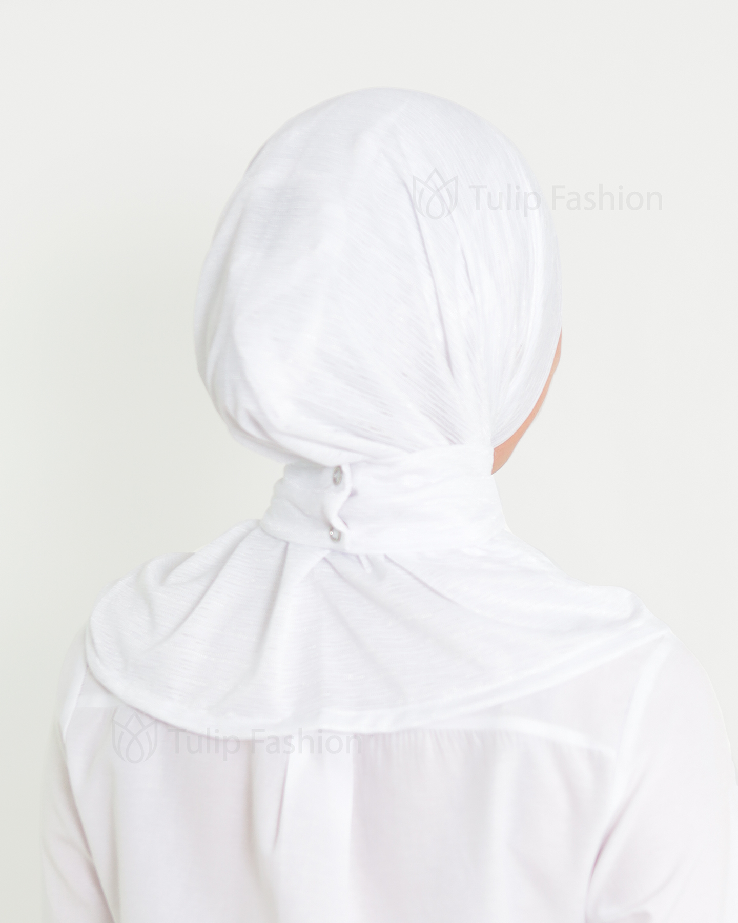 Hijab - instant lycra mottled - White - 4