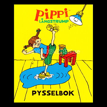 PIPPI LÅNGSTRUMP - PYSSELBOK - MINIBOK rabén&sjögren - MB213