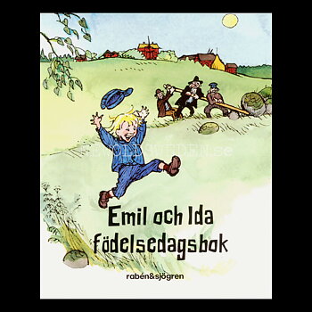 Emil och Ida födelsedagsbok- MINIBOK rabén&sjögren - MB213