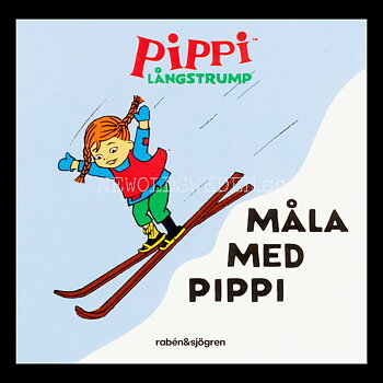 PIPPI LÅNGSTRUMP - MÅLA MED PIPPI - MINIBOK rabén&sjögren - MB214