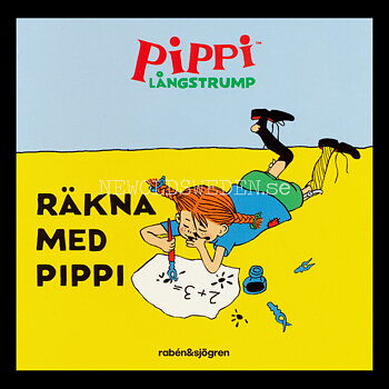 PIPPI LÅNGSTRUMP - RÄKNA MED PIPPI - MINIBOK rabén&sjögren - MB214