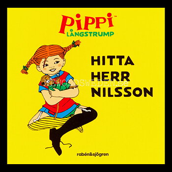 PIPPI LÅNGSTRUMP - HITTA HERR NILSSON - MINIBOK rabén&sjögren - MB214