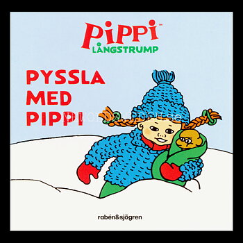 PIPPI LÅNGSTRUMP - PYSSLA MED PIPPI - MINIBOK rabén&sjögren - MB214