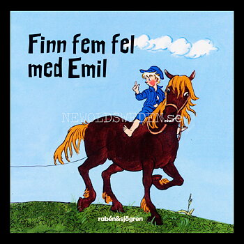 Emil i Lönneberga - Finn fem fel - MINIBOK rabén&sjögren - MB214