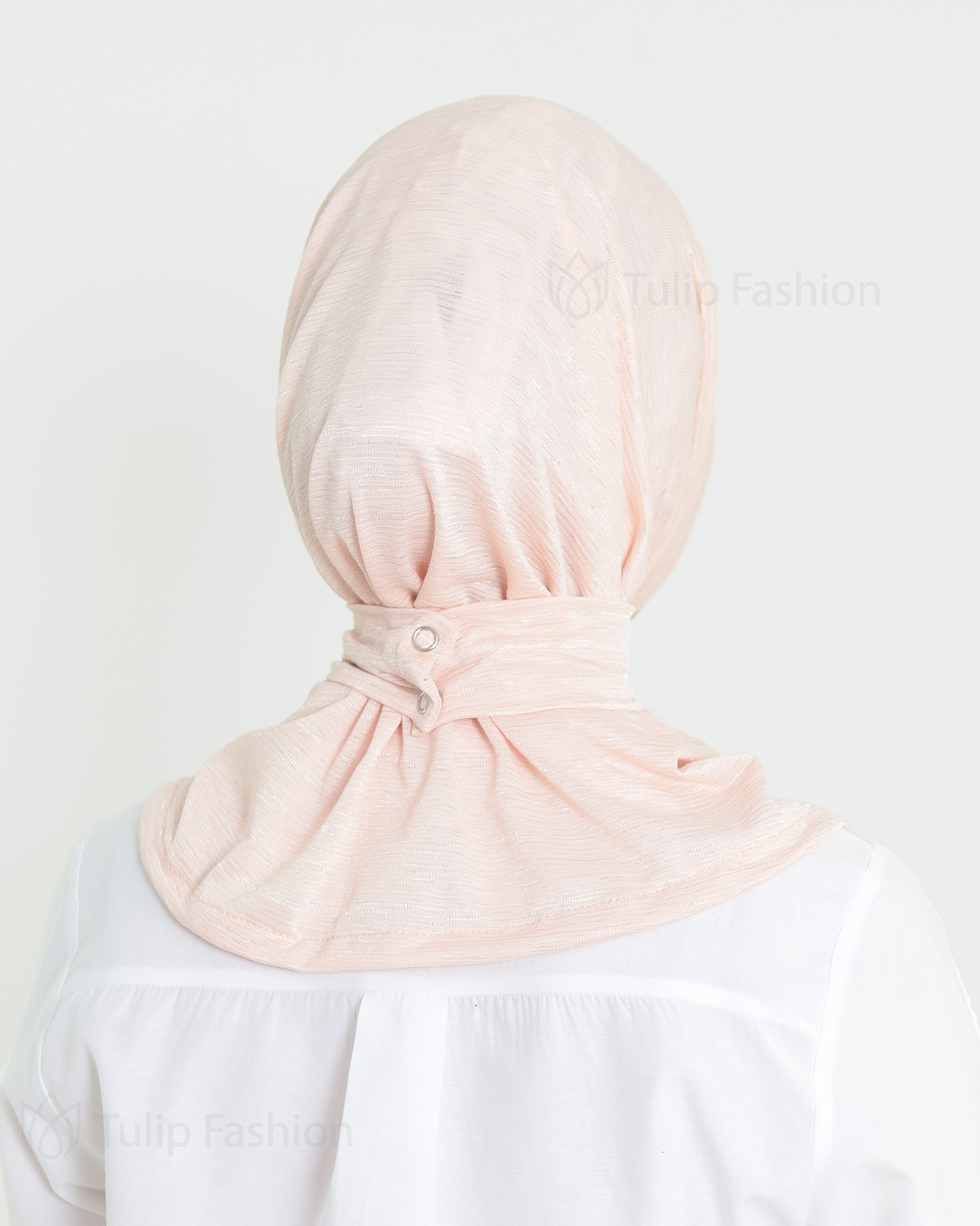 Hijab - instant lycra mottled - Light Pink - 4
