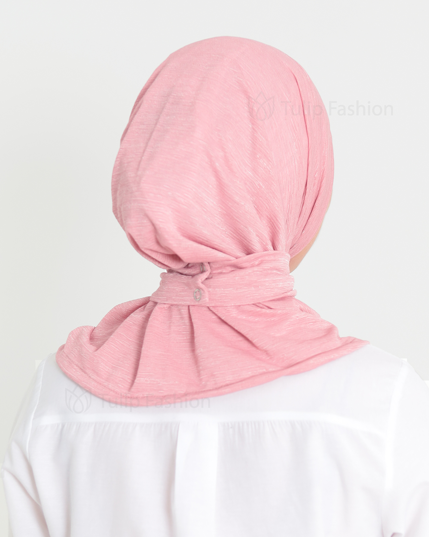 Hijab - instant lycra mottled - Pink - 4