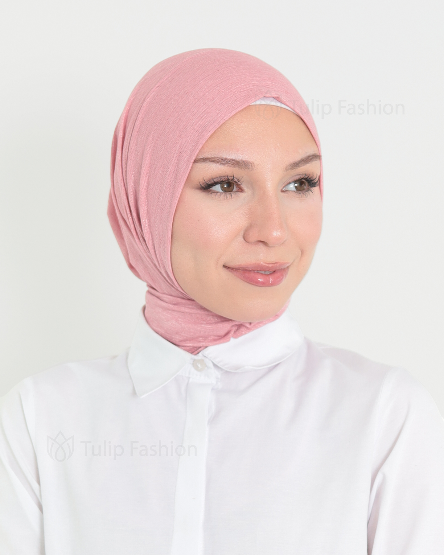 Hijab - instant lycra mottled - Pink