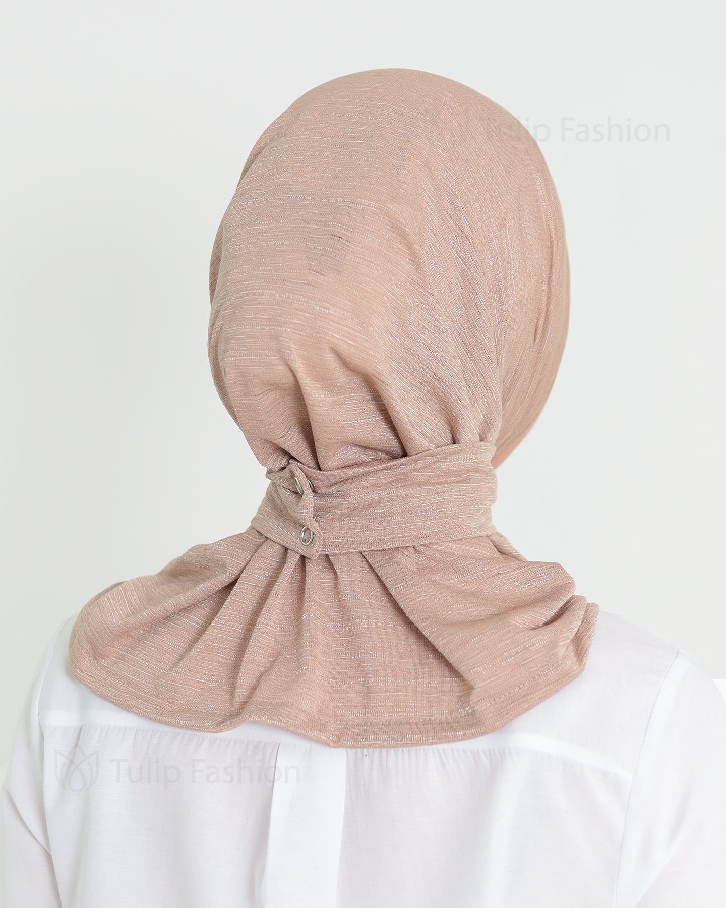 Hijab - instant lycra mottled - Cacao Brown - 4