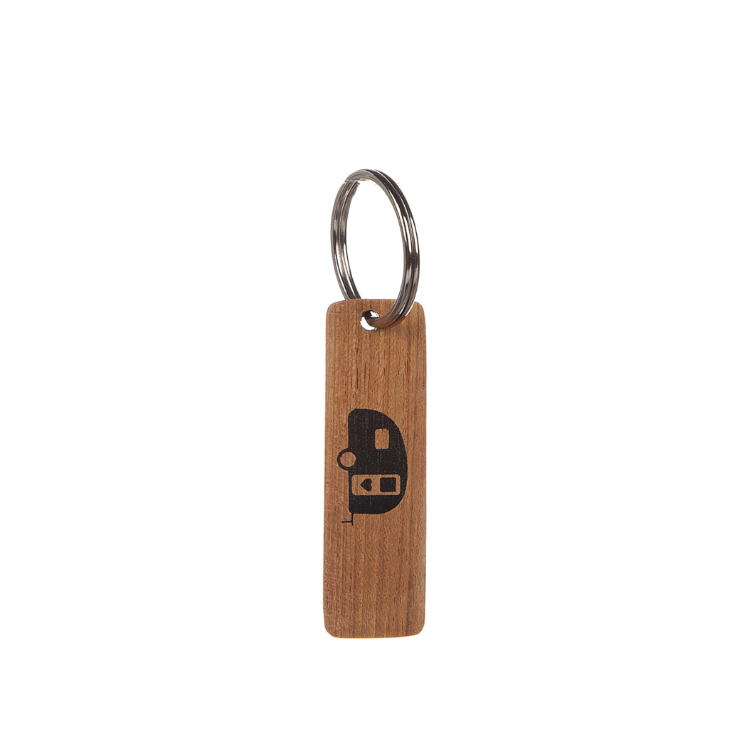 Nyckelring i teak - 4