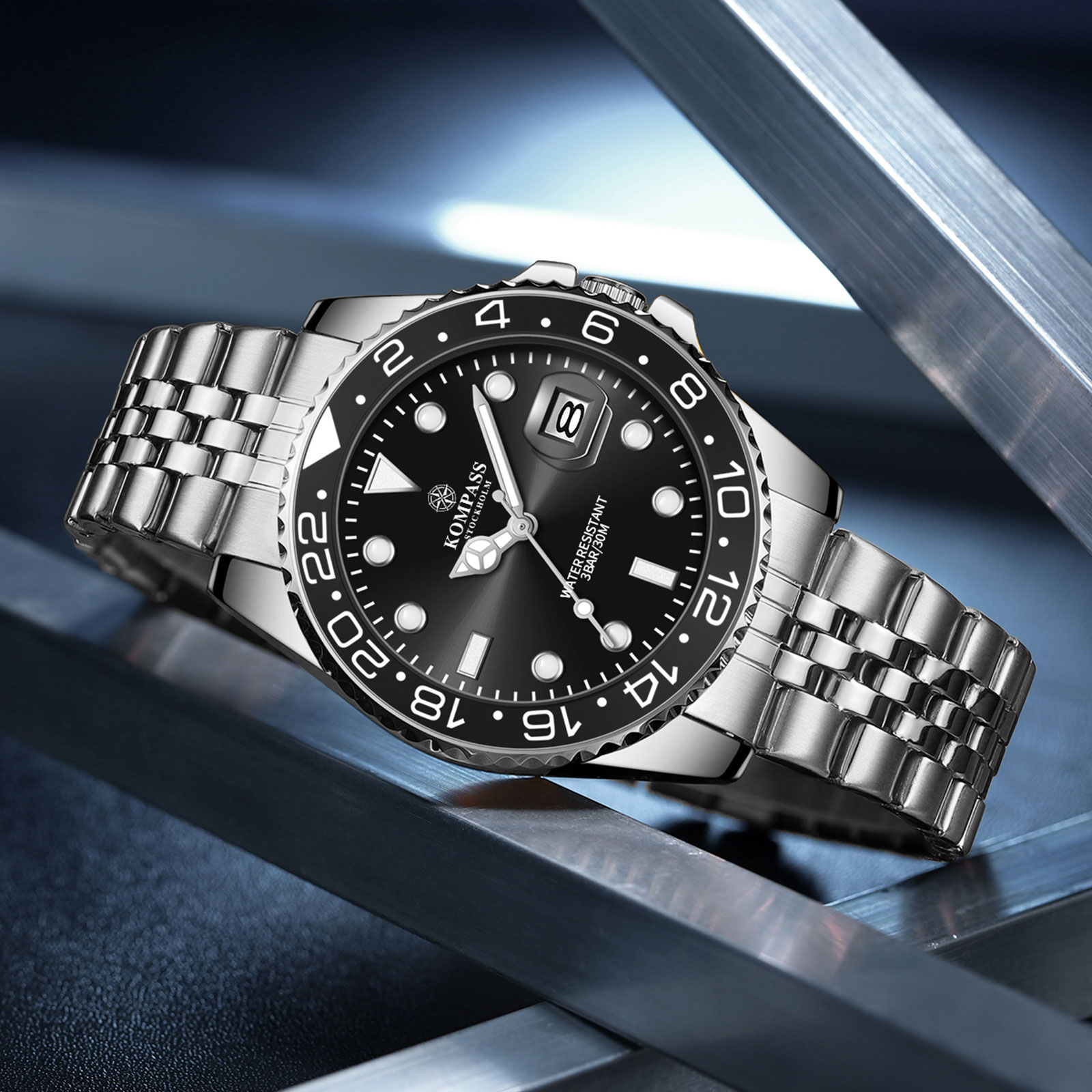 Kompass Monarch Silver Black - 4