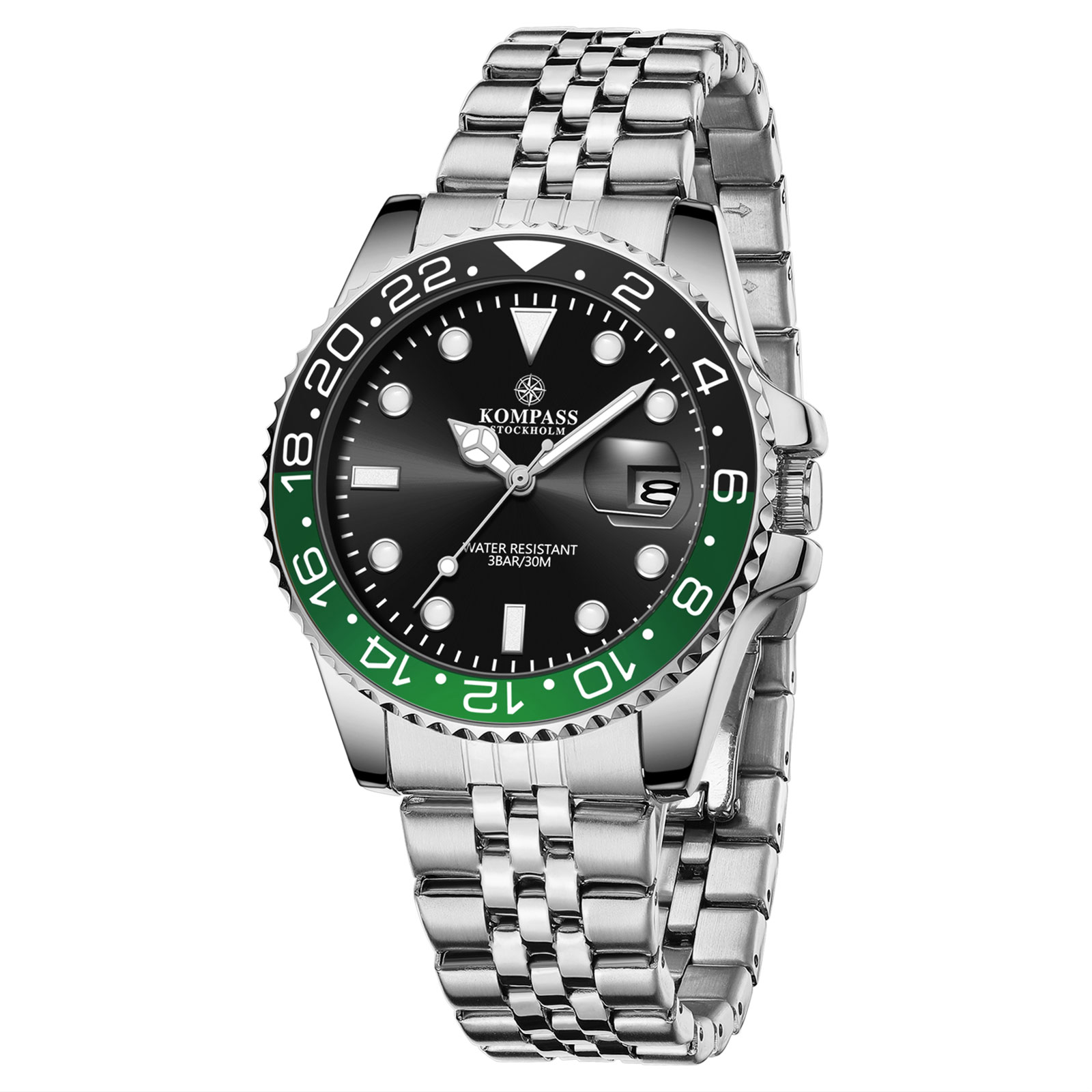 Kompass Monarch Silver Black/Green - 3
