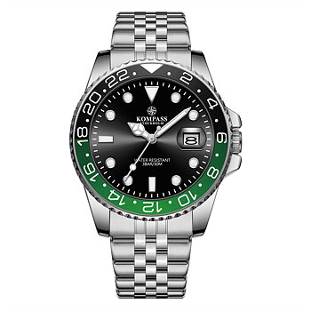 Kompass Monarch Silver Black/Green