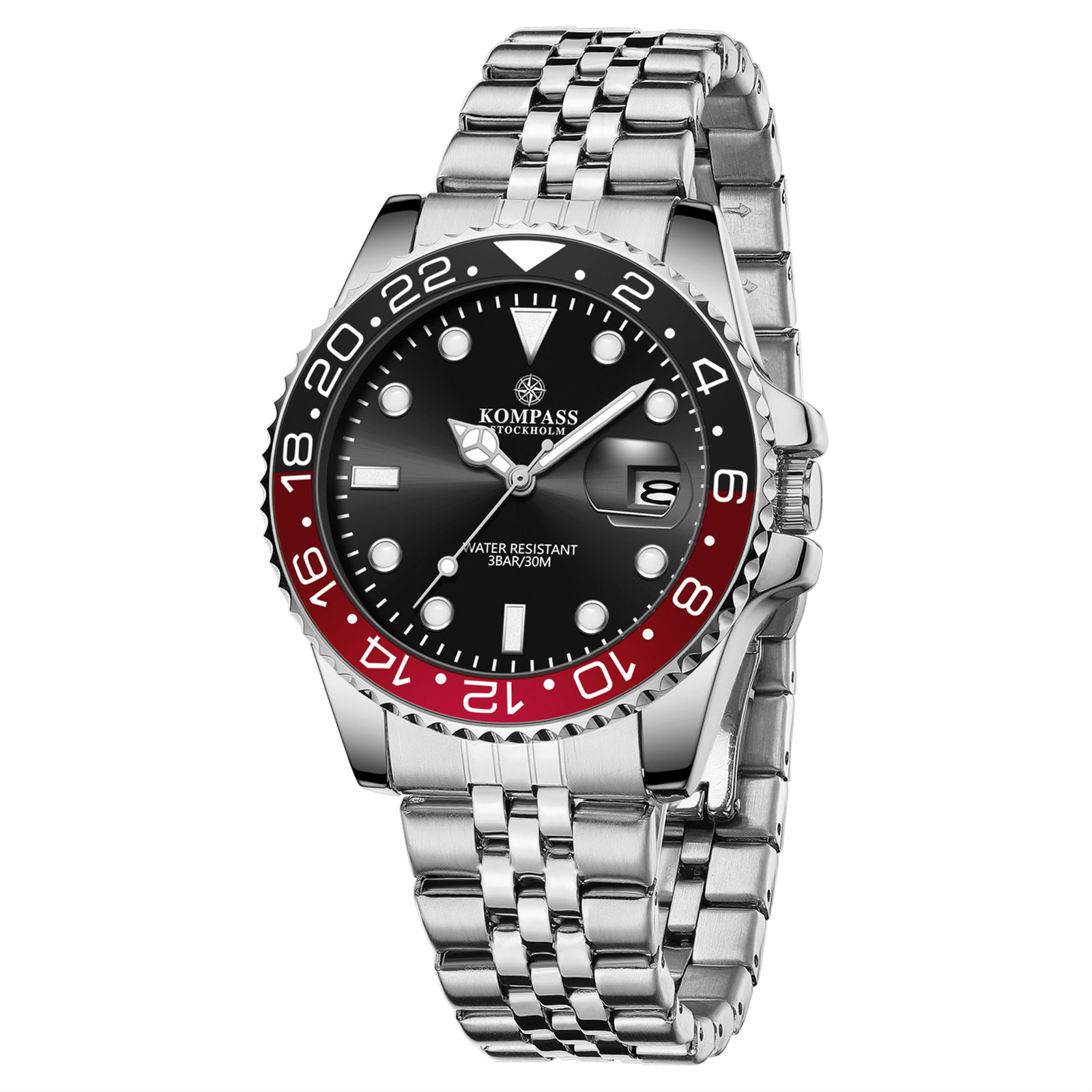 Kompass Monarch Silver Black/Red - 3