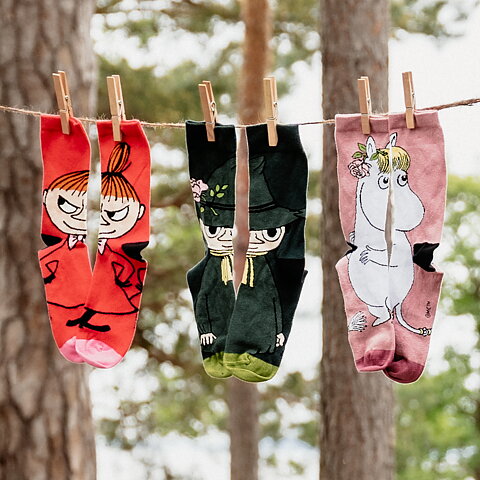 Mumin strumpor LILLA MY röd (flera storlekar!)