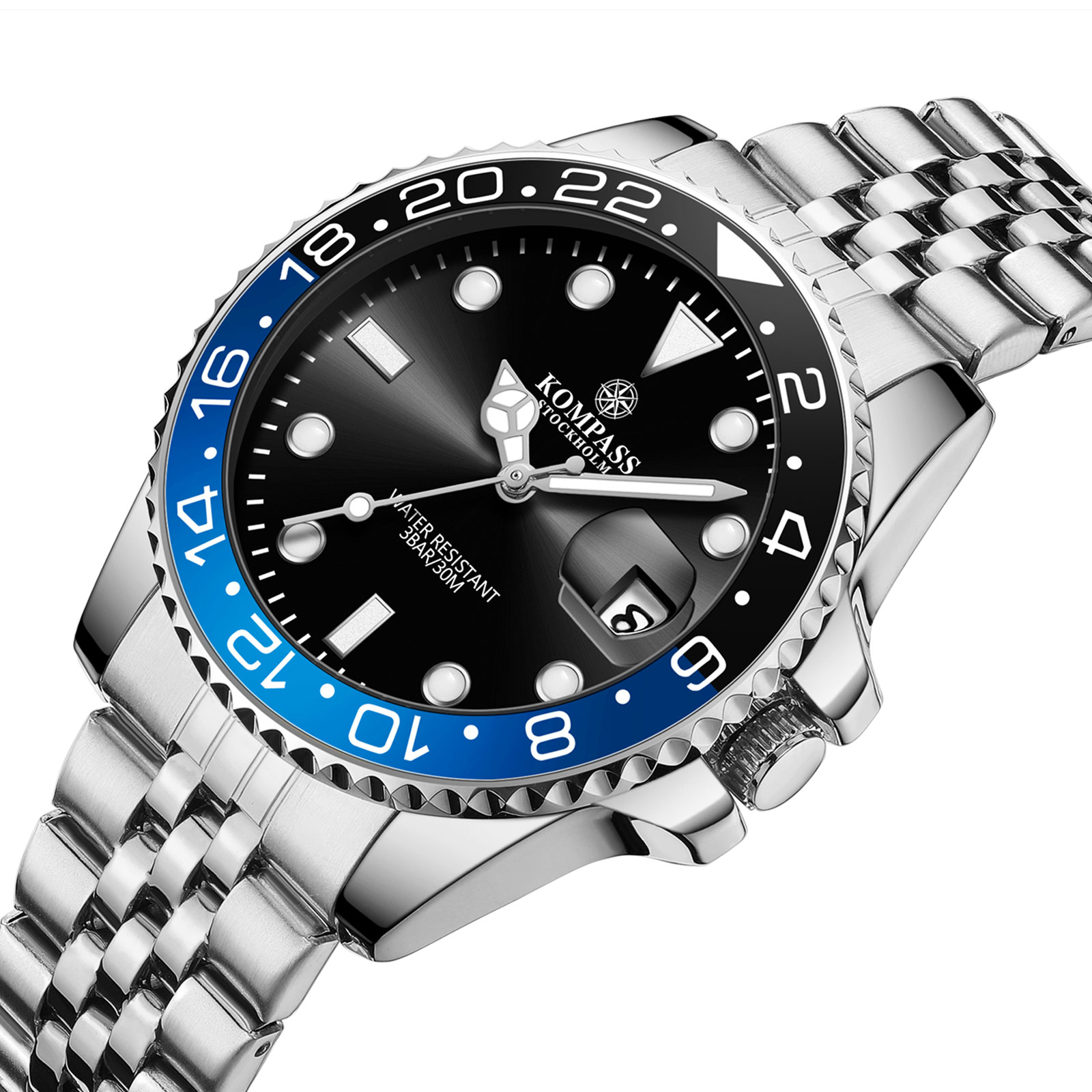 Kompass Monarch Silver Black/Blue - 2