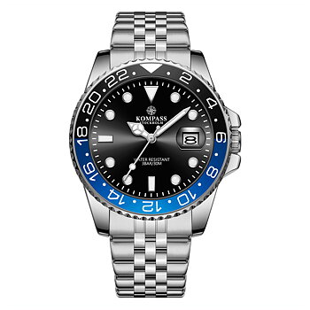 Kompass Monarch Silver Black/Blue