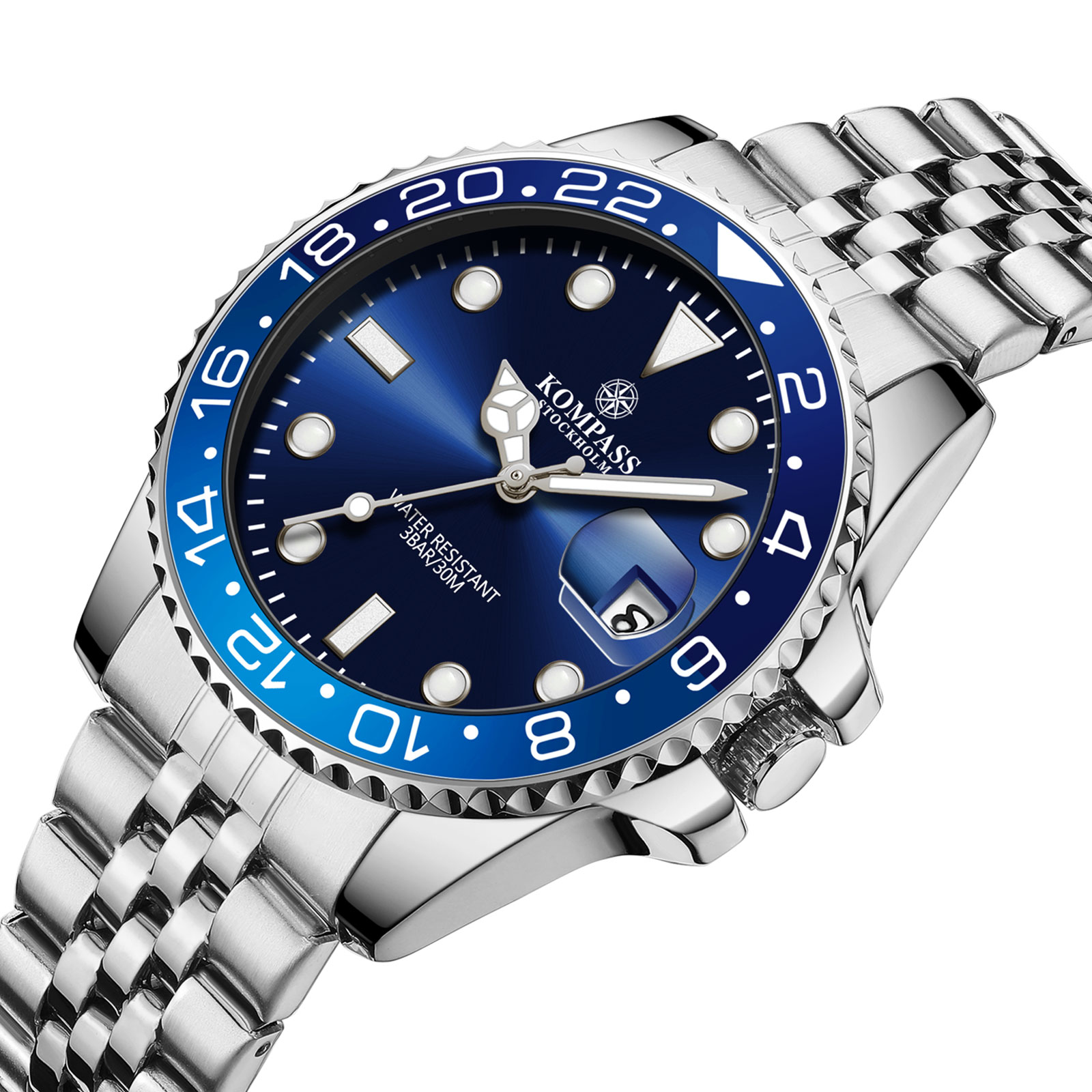 Kompass Monarch Silver Blue - 2