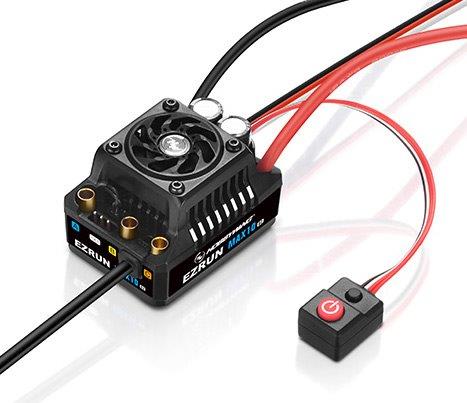 Hobbywing EzRun MAX10 G2 140A 2-4S Sensor WP Fartreglage 1/10 - 3