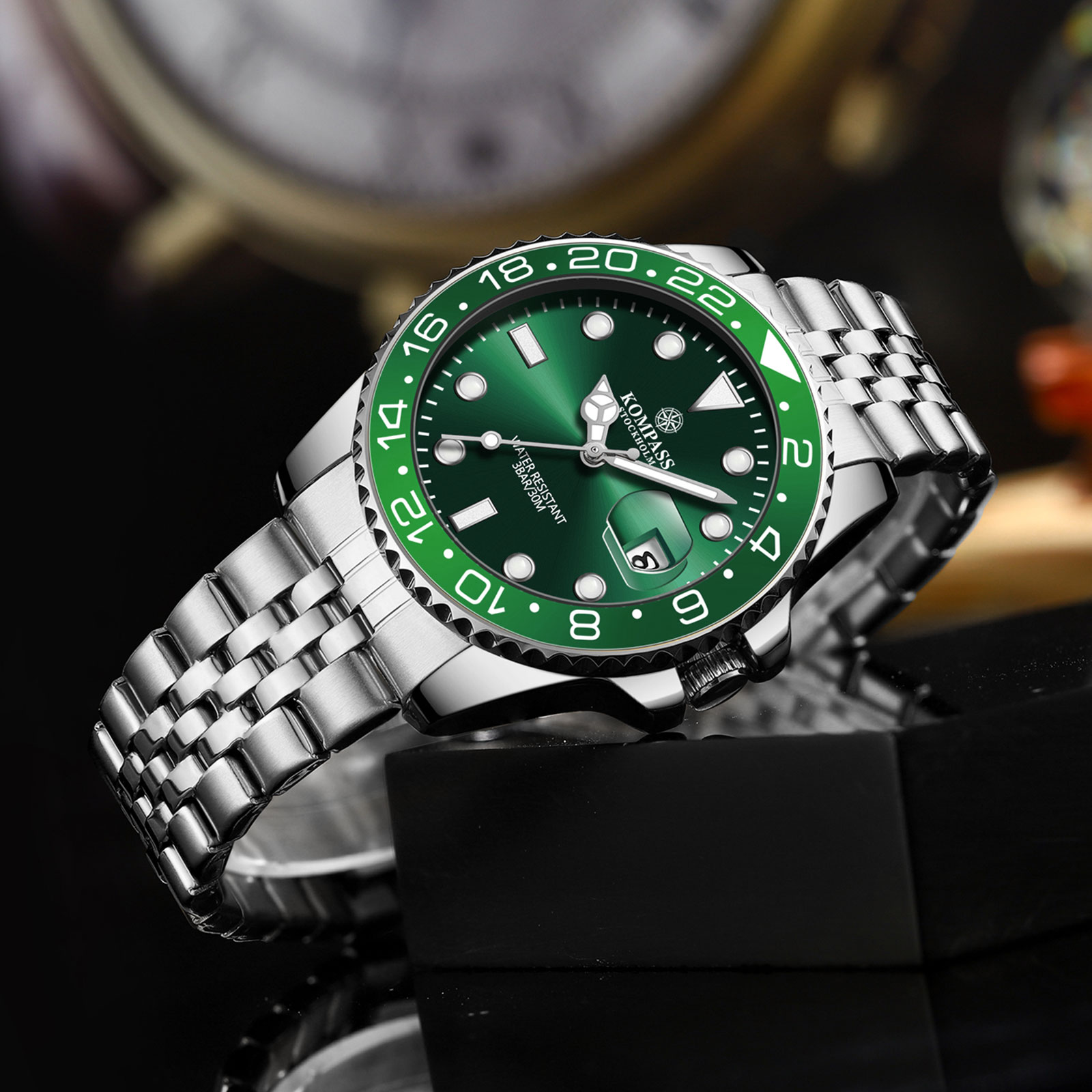 Kompass Monarch Silver Green - 4