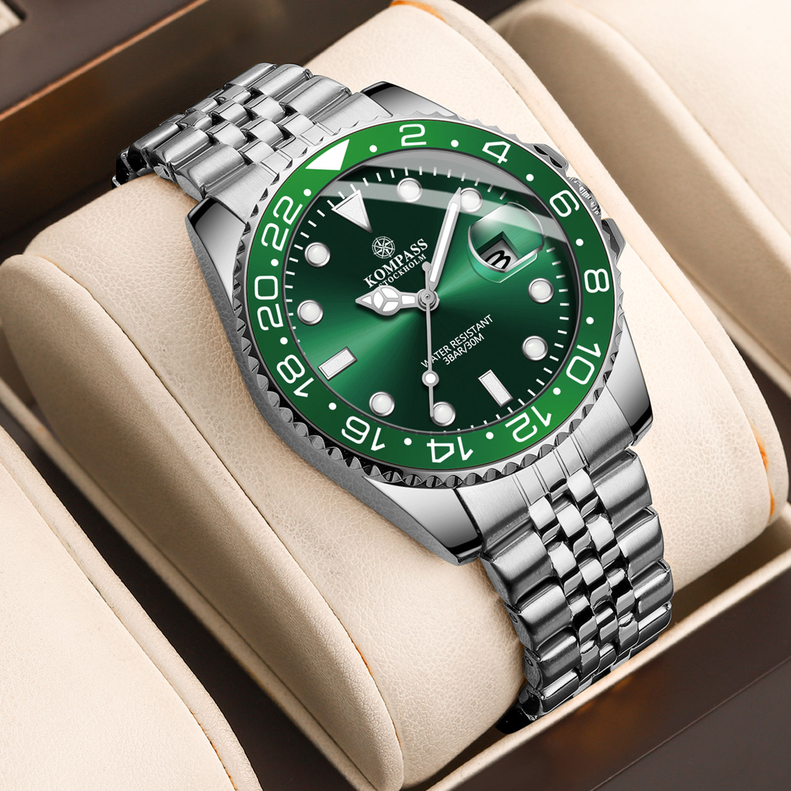 Kompass Monarch Silver Green - 5