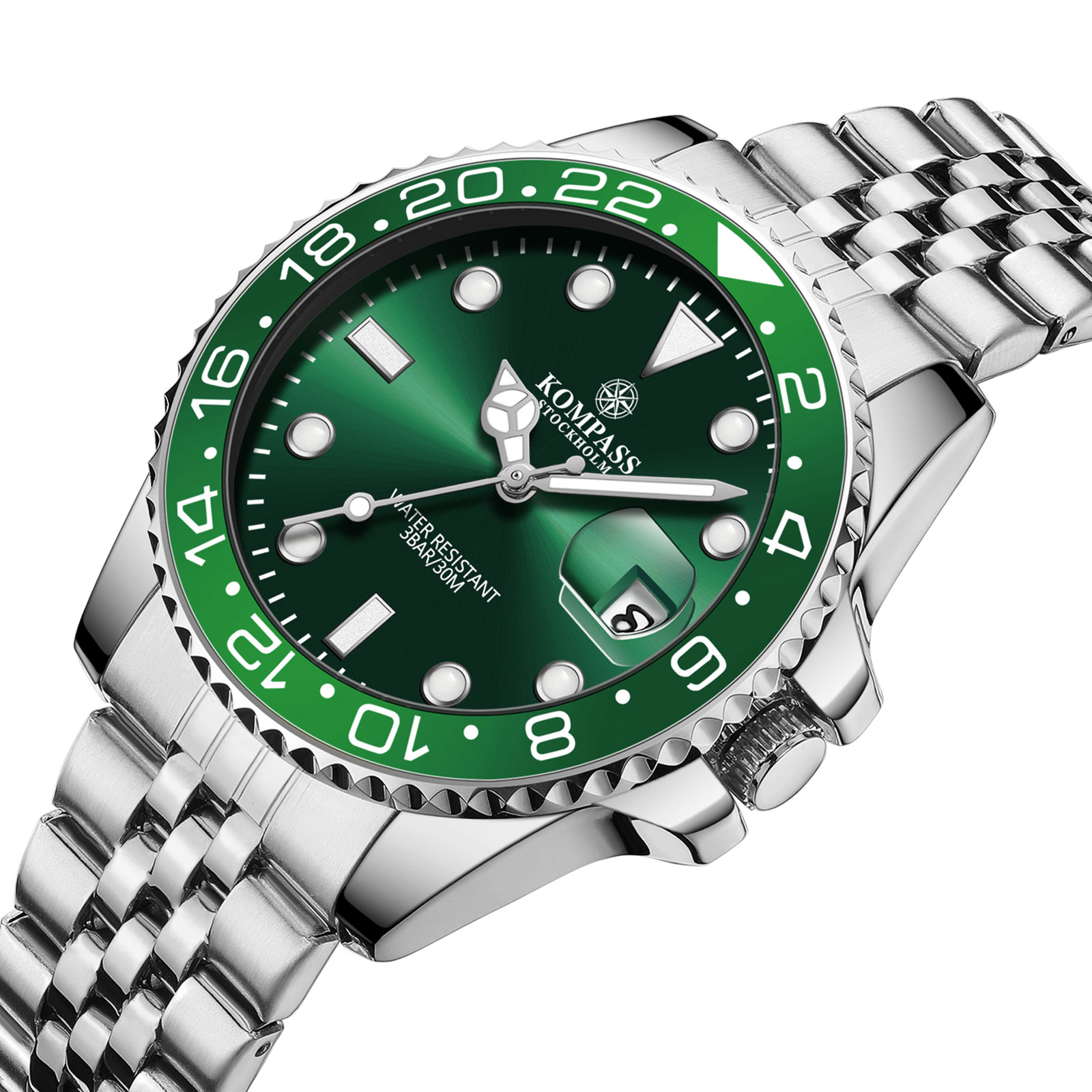 Kompass Monarch Silver Green - 2