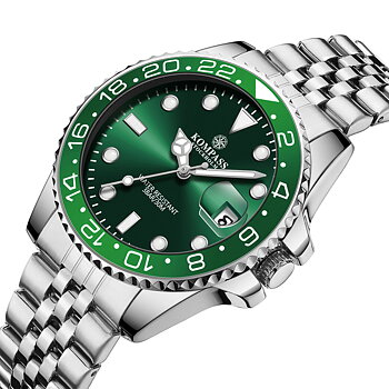 Kompass Monarch Silver Green
