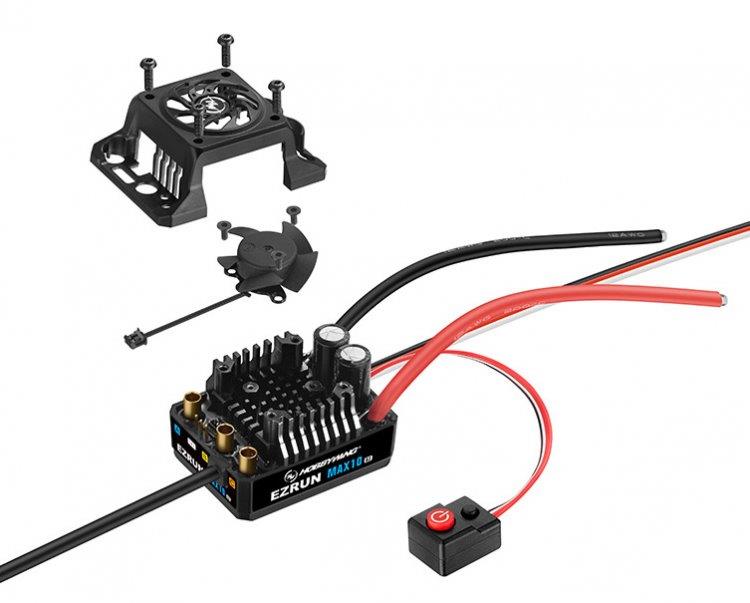 Hobbywing EzRun MAX10 G2 80A 2-3S Sensor WP Fartreglage 1/10 - 4