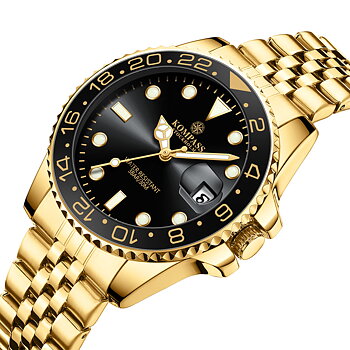 Kompass Monarch Gold Black