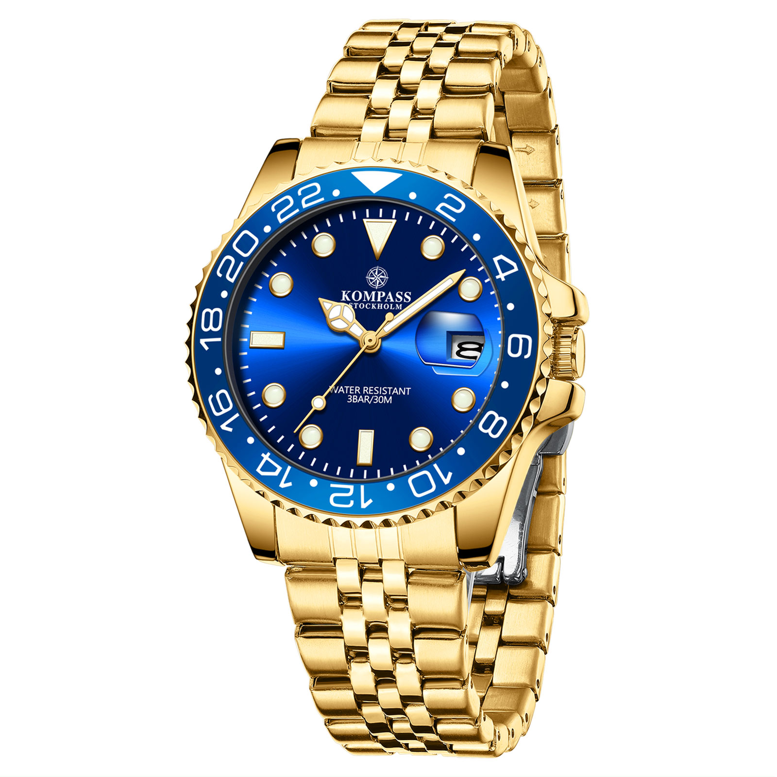 Kompass Monarch Gold Blue - 3