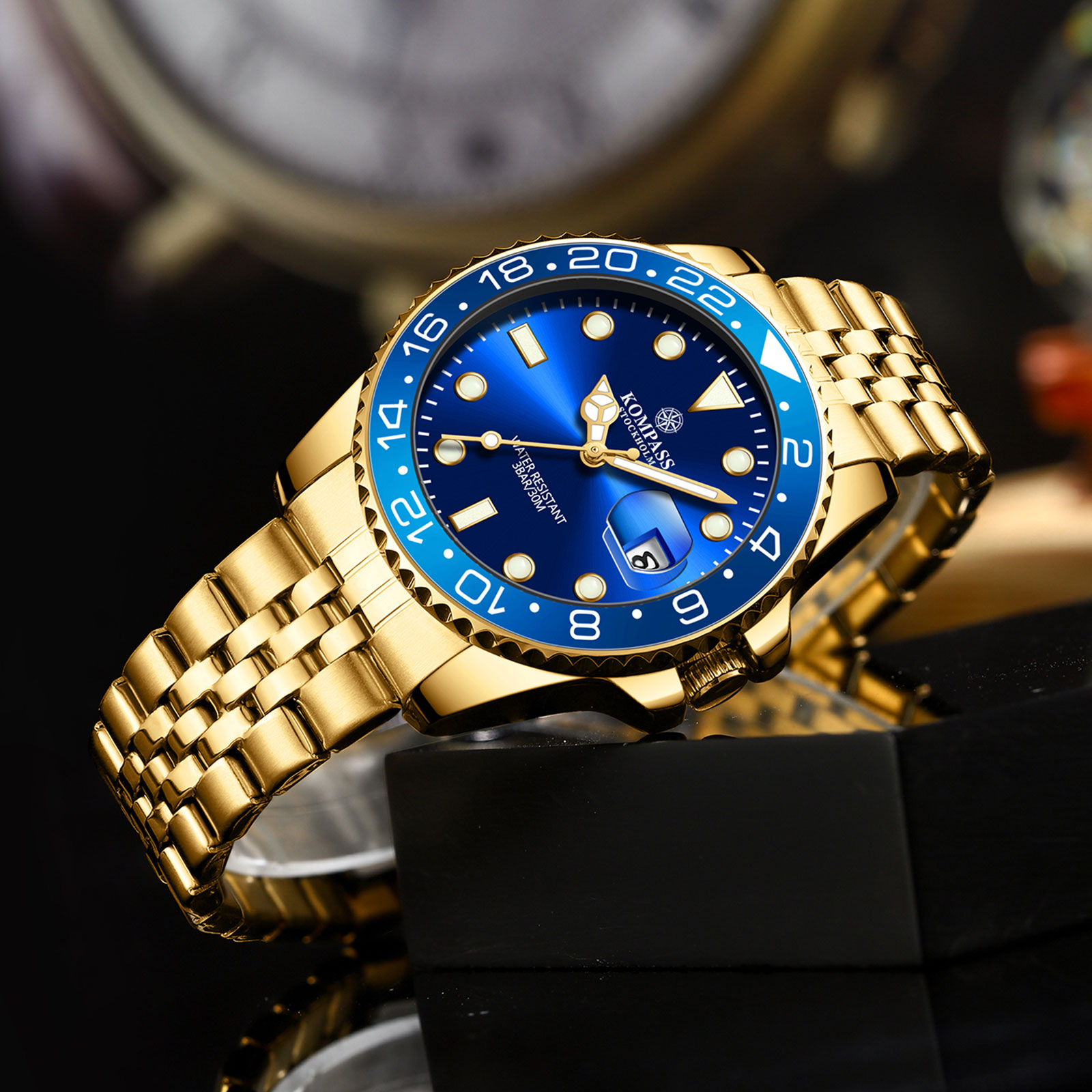 Kompass Monarch Gold Blue - 4