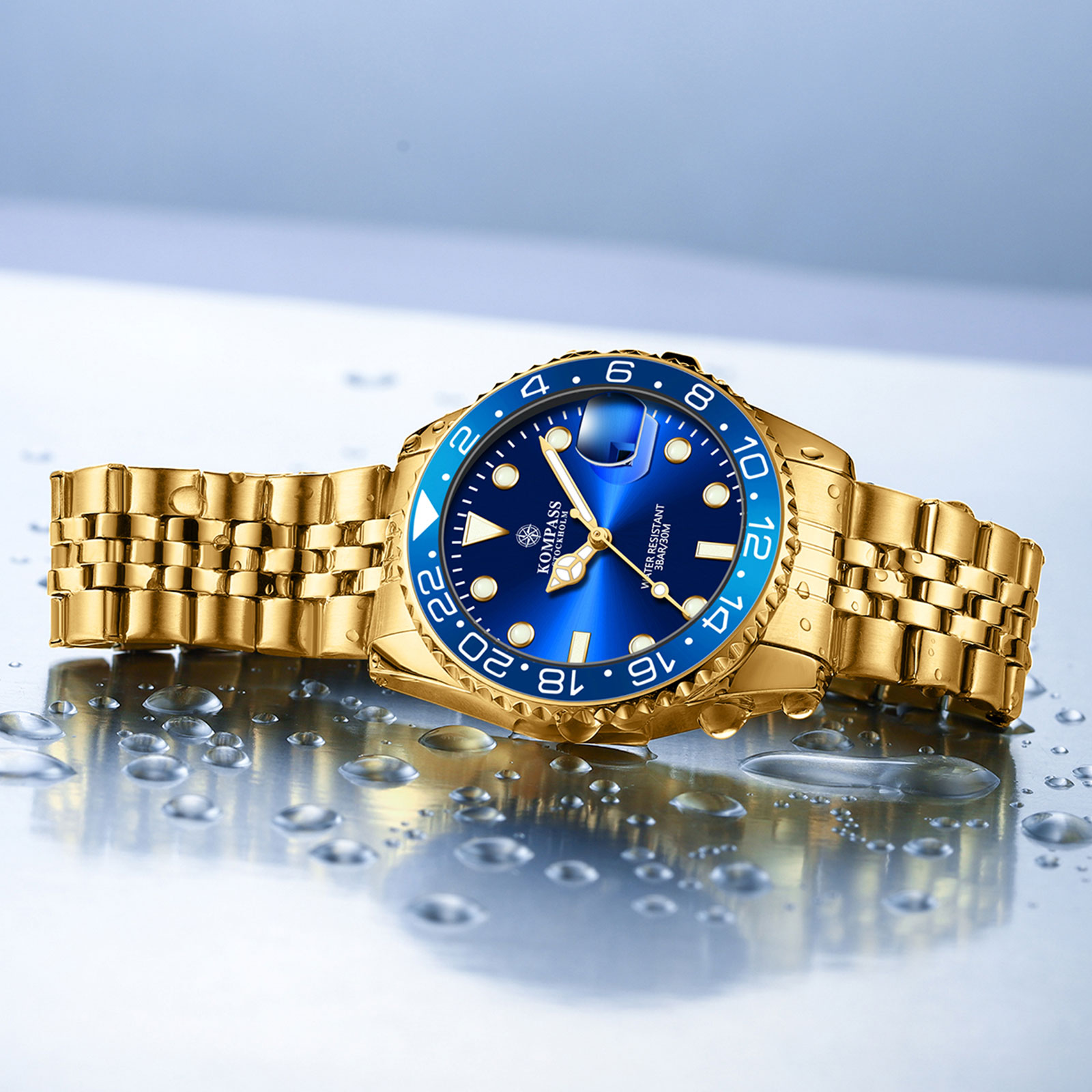Kompass Monarch Gold Blue - 7