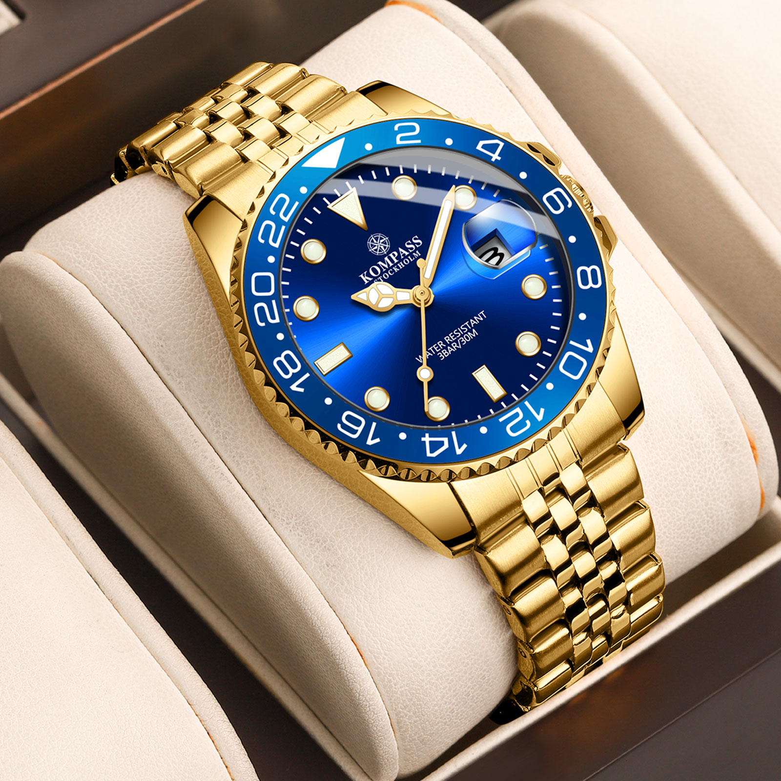 Kompass Monarch Gold Blue - 8