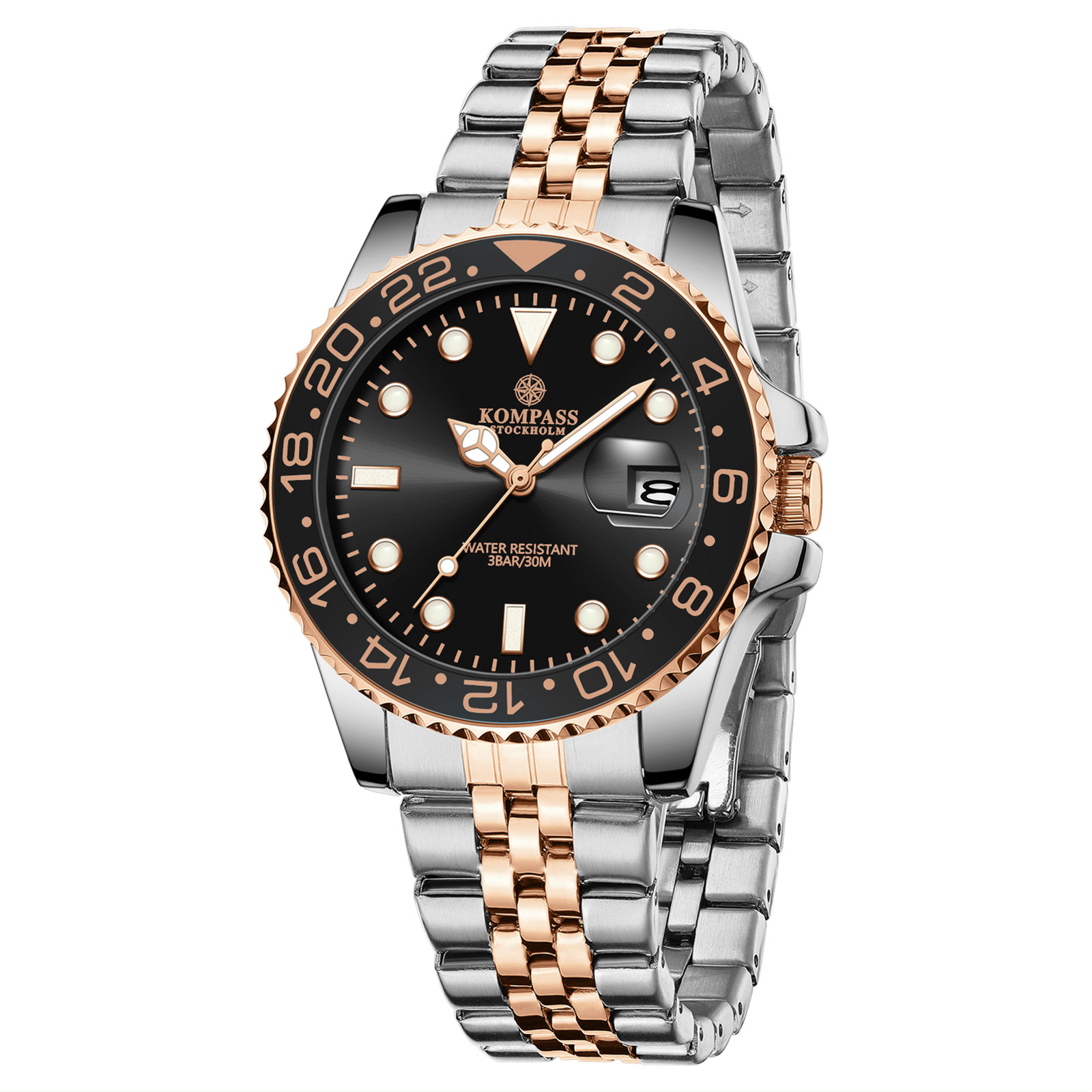 Kompass Monarch Silver Rose Gold Black - 3