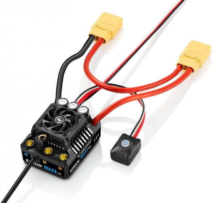 Hobbywing EzRun MAX8 G2S 160A 3-6S Sensor WP Fartreglage 1/8 - 4