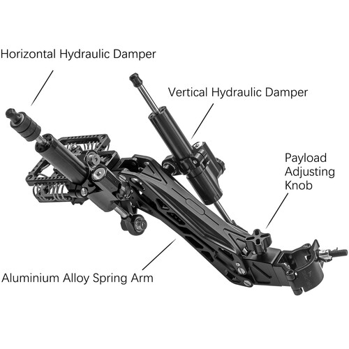 CAME-TV GS11 Video Camera Stabilizer Shock absorbing Arm 1-10kg  - 3