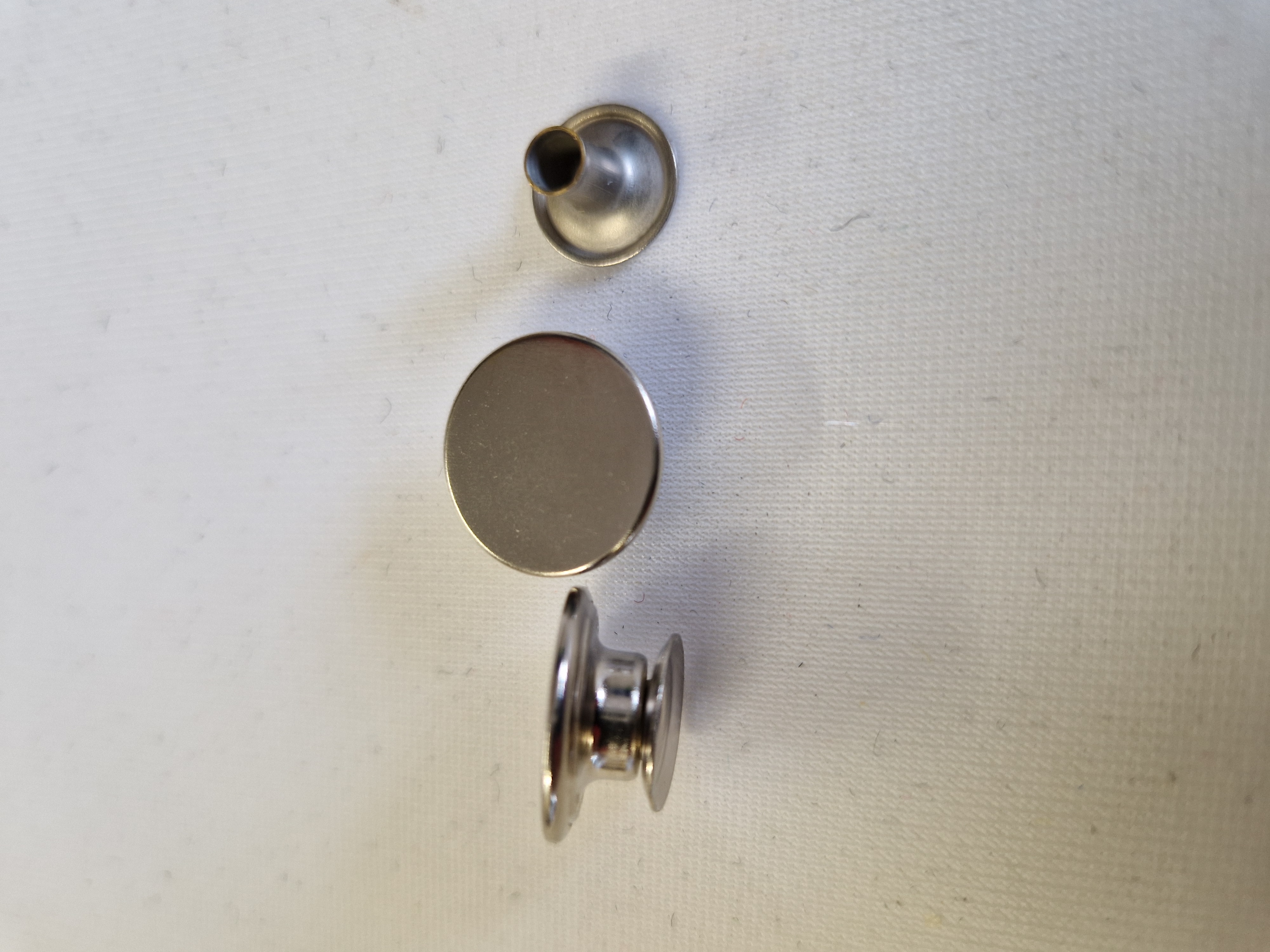 Jeansknapp Silverfärgad 15 mm