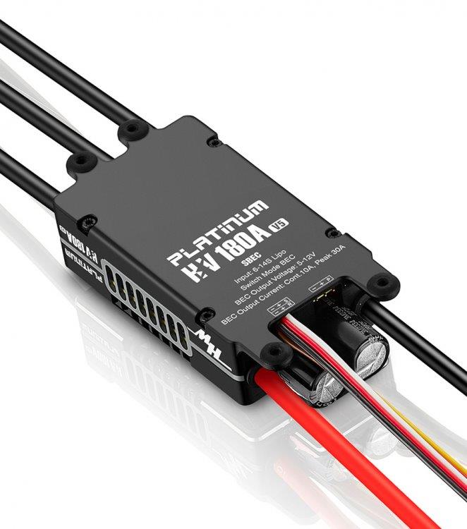 Hobbywing Platinum 180A SBEC V5 Fartreglage HV 6-14S - 3