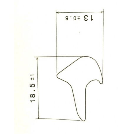 Dörrlist 12,5 met - 3