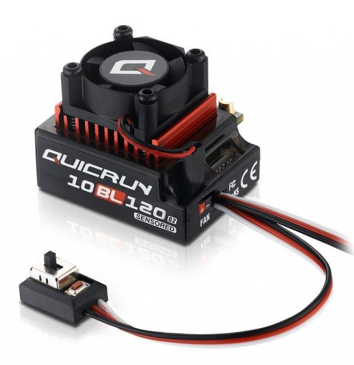Hobbywing QuicRun 10BL120 G2 Sensor Fartreglage 2-3S Bil 1/10 - 3