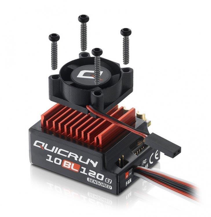 Hobbywing QuicRun 10BL120 G2 Sensor Fartreglage 2-3S Bil 1/10 - 4