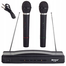Karaoke station med 2 mikrofoner