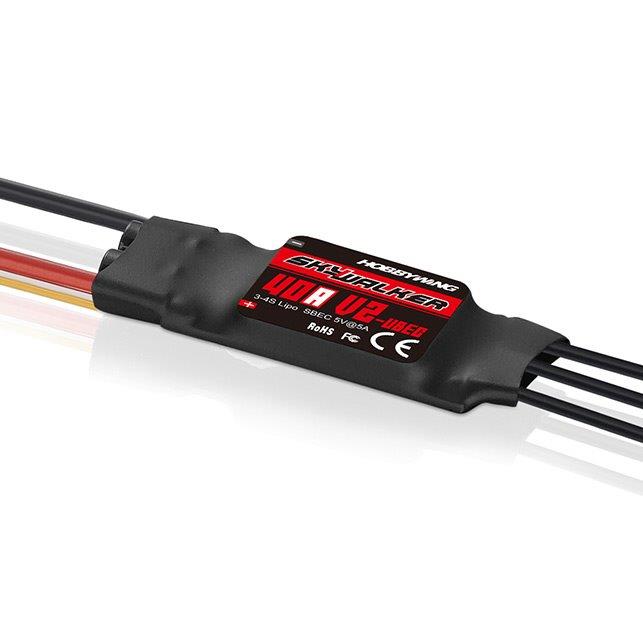 Hobbywing Skywalker 40A V2 UBEC Fartreglage Flygplan 3-4S
