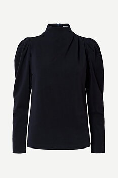Selected Femme Fenja Draped Top Dark Sapphire