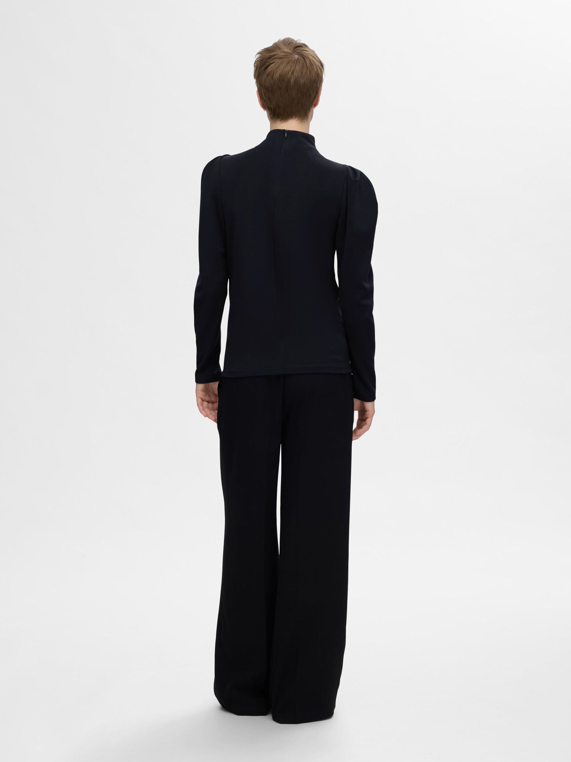 Selected Femme Fenja Draped Top Dark Sapphire - 4