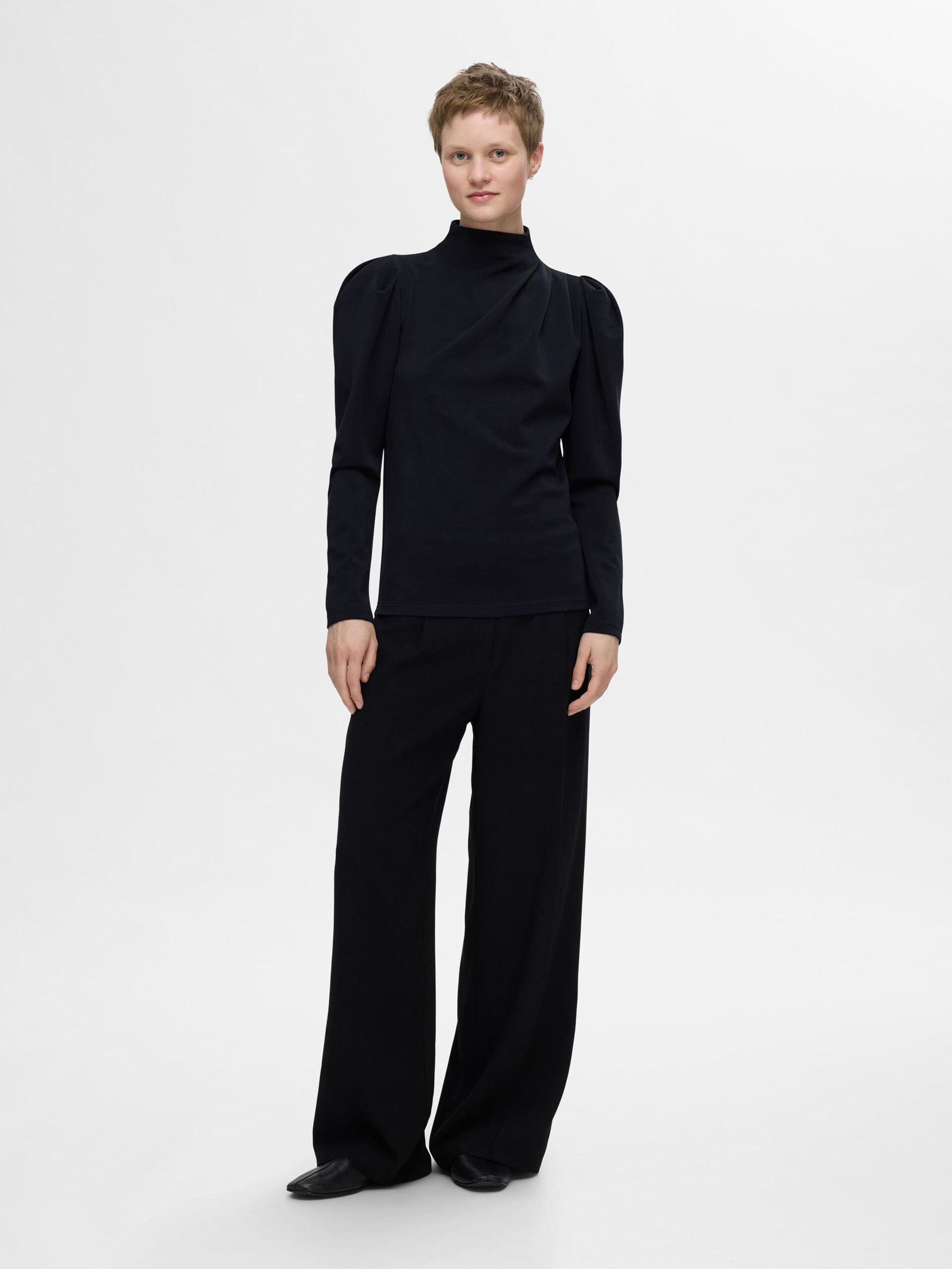Selected Femme Fenja Draped Top Dark Sapphire - 3