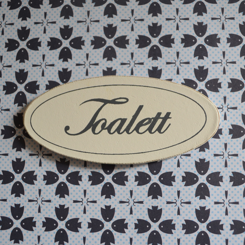 Dörrskylt - Toalett