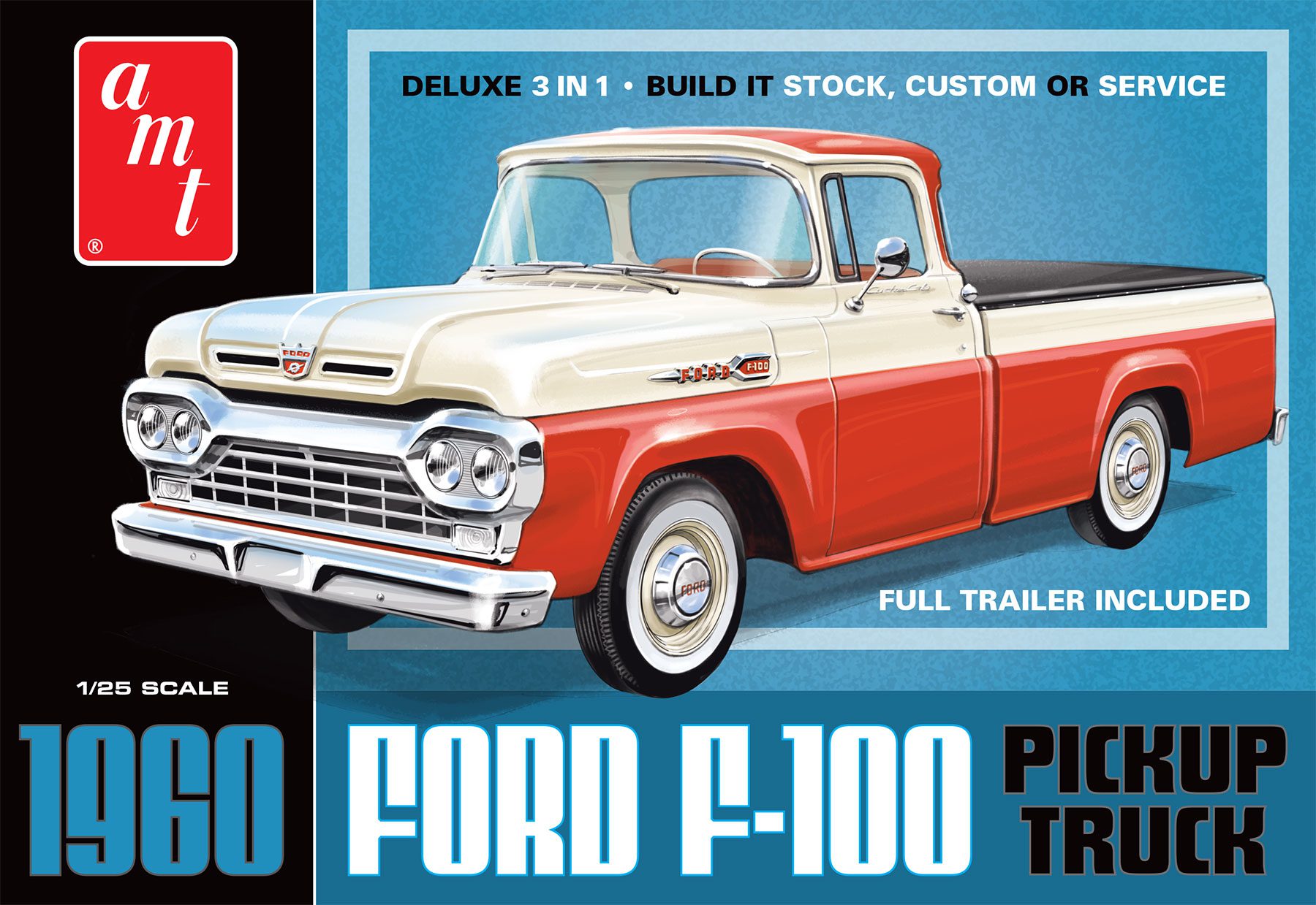 1/25 1960 Ford F-100 Pickup w/Trailer