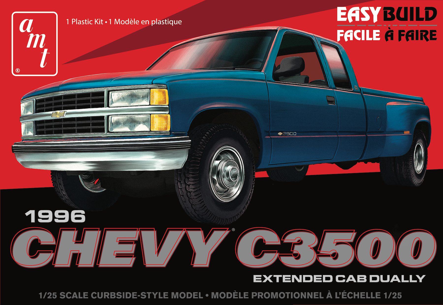 1/25 1996 CHEVROLET C-3500 DUALLY PICKUP EASY BUILD
