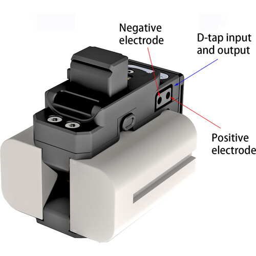 CAME-TV Power Base with D-Tap I/O Sony Np for DJI RS2, RS3 & RS3 RS4 Pro - 6