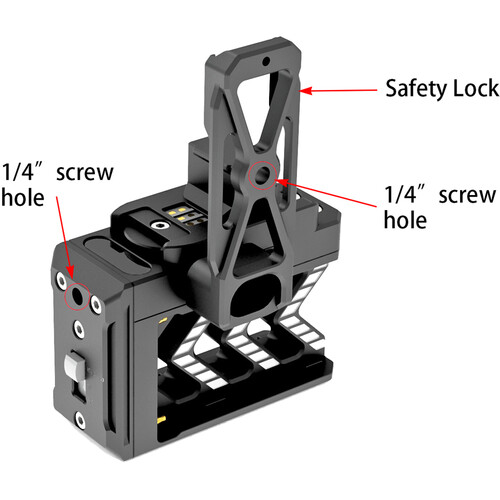 CAME-TV Power Base with D-Tap I/O Sony Np for DJI RS2, RS3 & RS3 RS4 Pro - 5